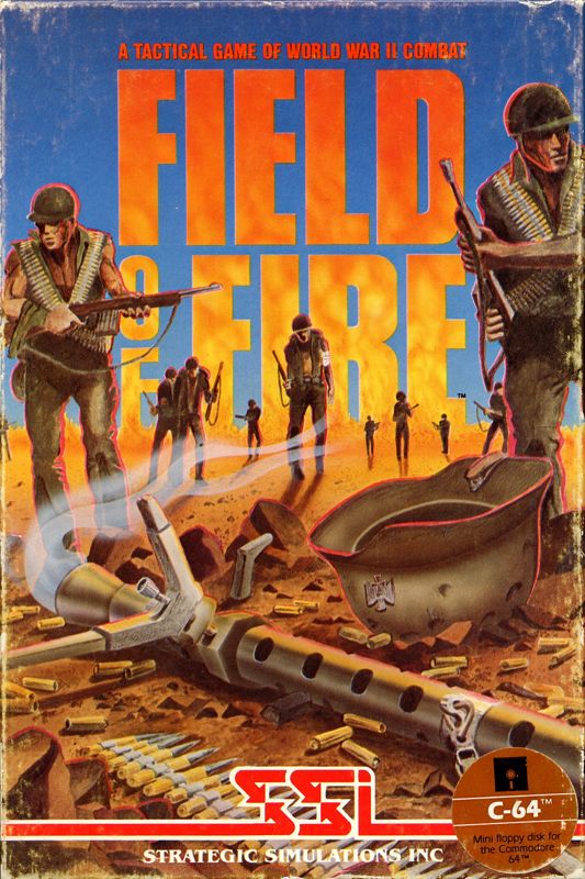 Field Of Fire box art for Commodore 64
